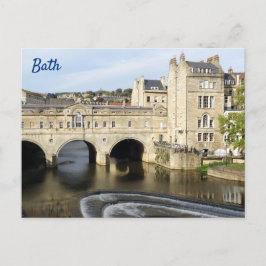 Pulteney Bridge en River Avon, Bath, Engeland Briefkaart
