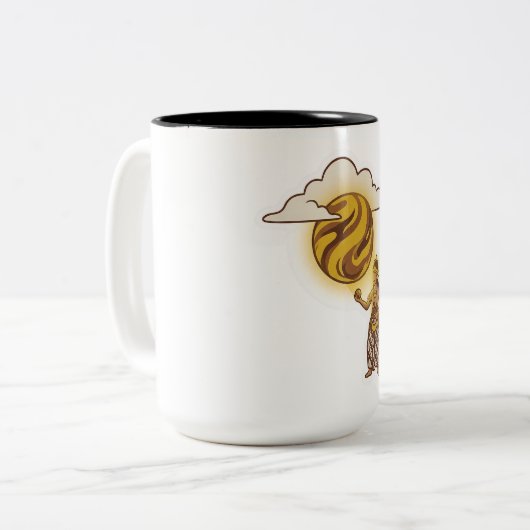 Pulung Tweekleurige Koffiemok (Voorkant links)
