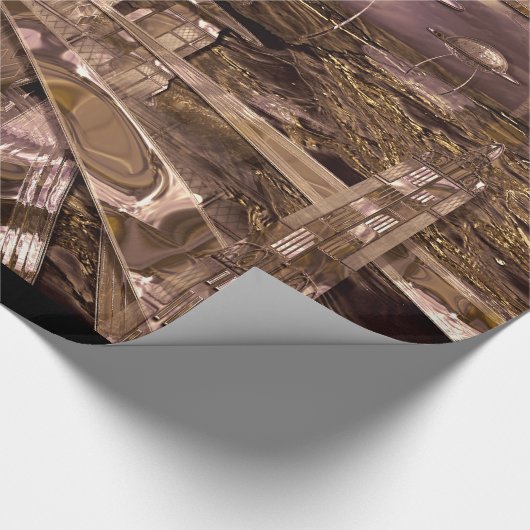 Pulvillar Modern Architect City Elegant   Cadeaupapier (Hoek)