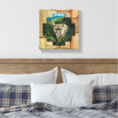 Puma - Canvas Wrap Muurkunst Afdruk (Insitu (Slaapkamer))