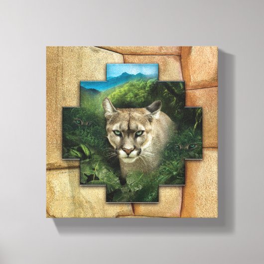 Puma - Canvas Wrap Muurkunst Afdruk (Voorkant)