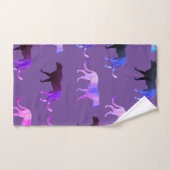 Puma Cats aangepaste achtergrondkleur Bad Handdoek (Handdoek)