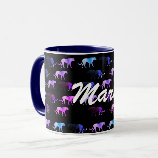 Puma Cats Custom Name Ringer Combo Mok (Voorkant links)