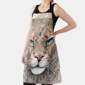 Puma Gezicht Surrealistische Kunst Schort (Insitu)