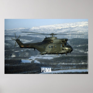 Puma-helikopter Poster