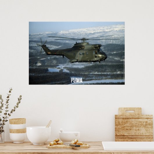 Puma-helikopter Poster (Keuken)
