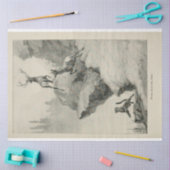  Puma Hunting Elk Ephemera Decoupage Tissuepapier (Craft)