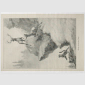  Puma Hunting Elk Ephemera Decoupage Tissuepapier (Voorkant)