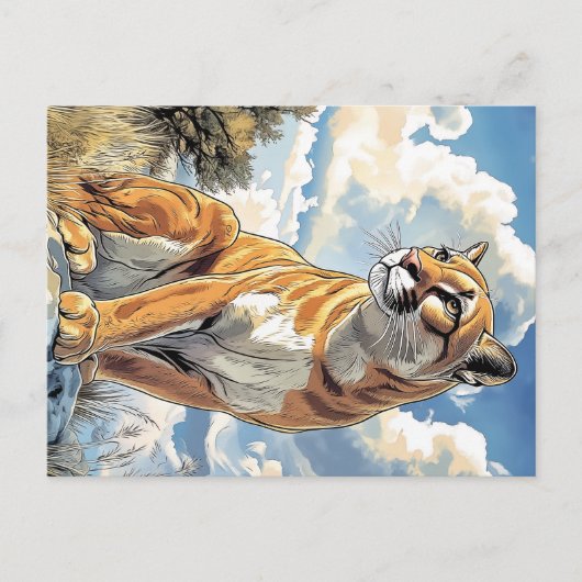 Puma I Cougar Briefkaart (Voorkant)