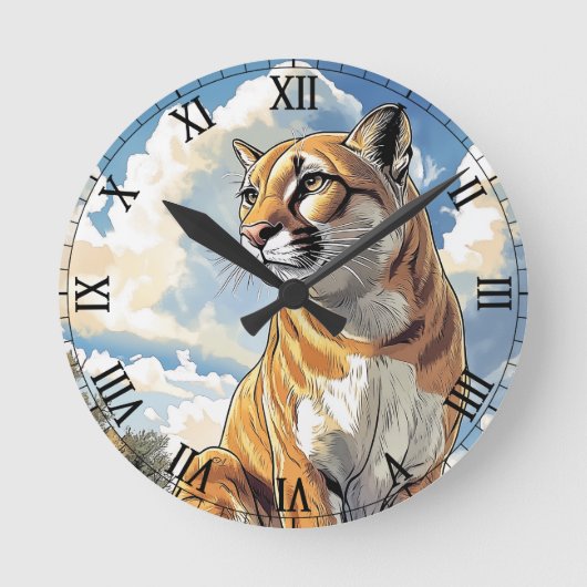 Puma I Cougar Ronde Klok (Voorkant)