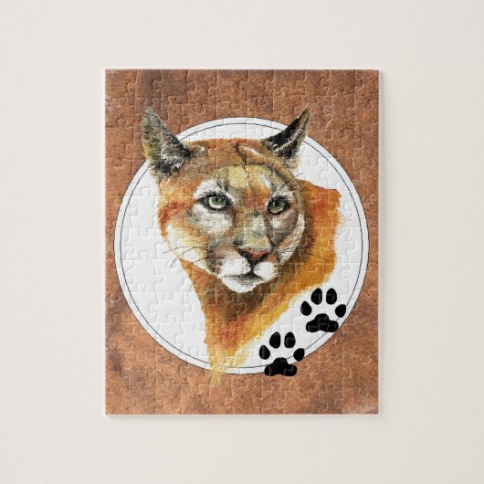 Puma, Mountain Lion, Cougar, Natuur Collectie Legpuzzel (Verticaal)