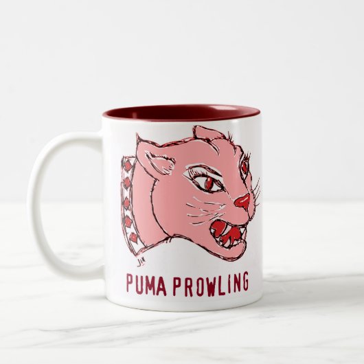 PUMA PROWLLING COUGAR-AFDRUKKING TWEEKLEURIGE KOFFIEMOK (Links)