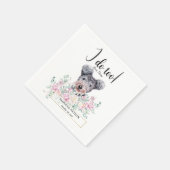 Pumi Dog Wedding Cocktail Napkins Servet (Hoek)