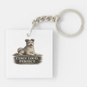 Pumi-hond – Krullend Luid Perfect Sleutelhanger (Achterkant)