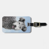 Pumi-schildering - Kute Original Dog Art Bagagelabel (Voorkant horizontaal)