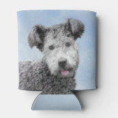 Pumi-schildering - Kute Original Dog Art Blikjeskoeler (Achterkant)