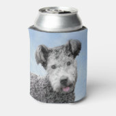 Pumi-schildering - Kute Original Dog Art Blikjeskoeler (Blikje Achterkant)