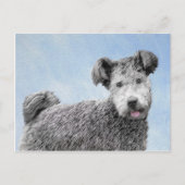 Pumi-schildering - Kute Original Dog Art Briefkaart (Voorkant)
