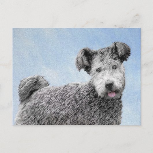 Pumi-schildering - Kute Original Dog Art Briefkaart (Voorkant)