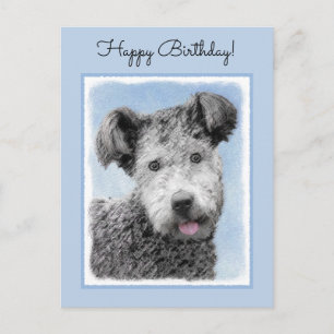 Pumi-schildering - Kute Original Dog Art Briefkaart