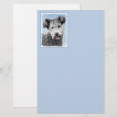 Pumi-schildering - Kute Original Dog Art Briefpapier (Voorkant / Achterkant)
