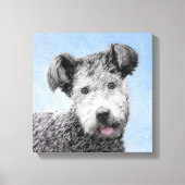 Pumi-schildering - Kute Original Dog Art Canvas Afdruk (Voorkant)