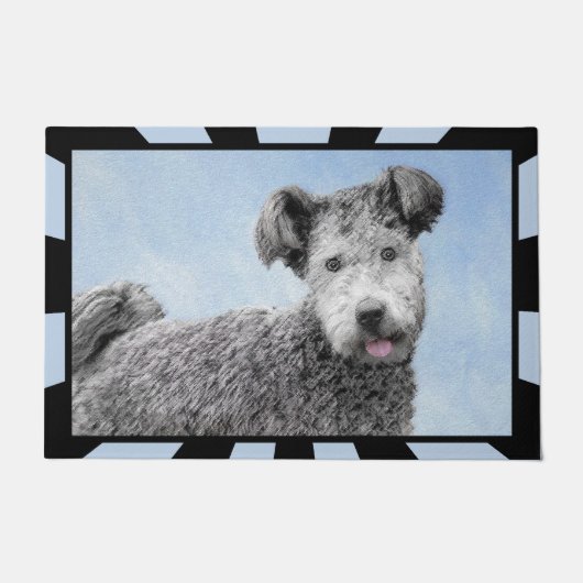 Pumi-schildering - Kute Original Dog Art Deurmat (Voorkant)