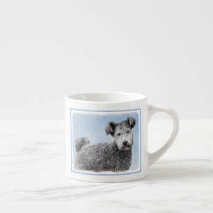 Pumi-schildering - Kute Original Dog Art Espresso Kop