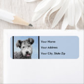 Pumi-schildering - Kute Original Dog Art Etiket (Insitu)