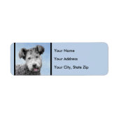 Pumi-schildering - Kute Original Dog Art Etiket (Voorkant)