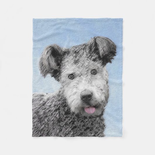 Pumi-schildering - Kute Original Dog Art Fleece Deken (Voorkant)