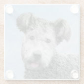 Pumi-schildering - Kute Original Dog Art Glazen Onderzetter (Achterkant)