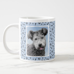 Pumi-schildering - Kute Original Dog Art Grote Koffiekop