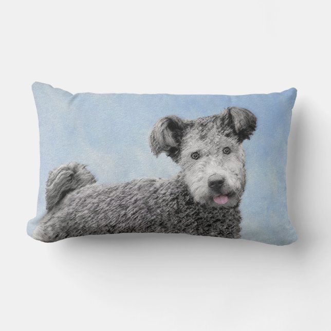 Pumi-schildering - Kute Original Dog Art Kussen (Voorkant)