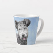 Pumi-schildering - Kute Original Dog Art Latte Mok (Rechterhoek)