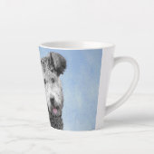 Pumi-schildering - Kute Original Dog Art Latte Mok (Rechts)