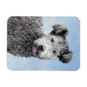 Pumi-schildering - Kute Original Dog Art Magneet (Horizontaal)