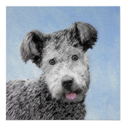 Pumi-schildering - Kute Original Dog Art Perfect Poster (Voorkant)