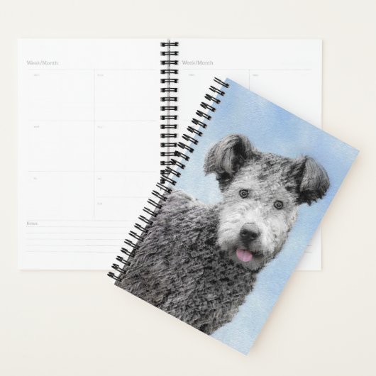 Pumi-schildering - Kute Original Dog Art Planner (Display)