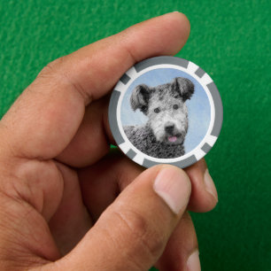 Pumi-schildering - Kute Original Dog Art Poker Chips
