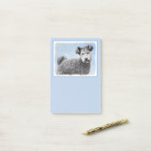 Pumi-schildering - Kute Original Dog Art Post-it® Notes (Op bureau)