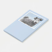 Pumi-schildering - Kute Original Dog Art Post-it® Notes (Schuin)