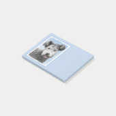 Pumi-schildering - Kute Original Dog Art Post-it® Notes (Schuin)