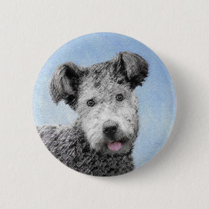 Pumi-schildering - Kute Original Dog Art Ronde Button 5,7 Cm