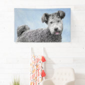 Pumi-schildering - Kute Original Dog Art Spandoek (Insitu)