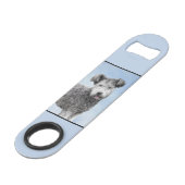 Pumi-schildering - Kute Original Dog Art Speed Flessenopener (Voorkant Gekanteld)