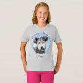 Pumi-schildering - Kute Original Dog Art T-shirt (Voorkant volledig)
