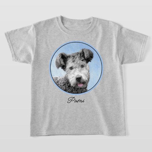 Pumi-schildering - Kute Original Dog Art T-shirt (Laagn)