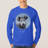 Pumi-schildering - Kute Original Dog Art T-shirt (Voorkant)