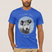 Pumi-schildering - Kute Original Dog Art T-shirt (Voorkant)
